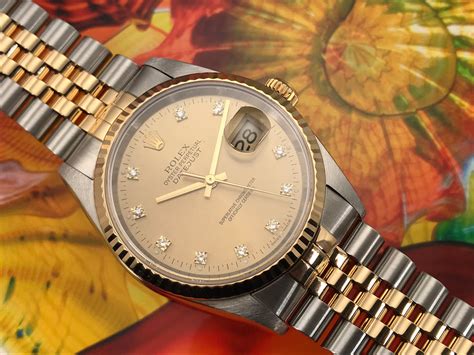 mens rolex oyster perpetual date 36mm gold roman dial diamond|Rolex Oyster Perpetual price list.